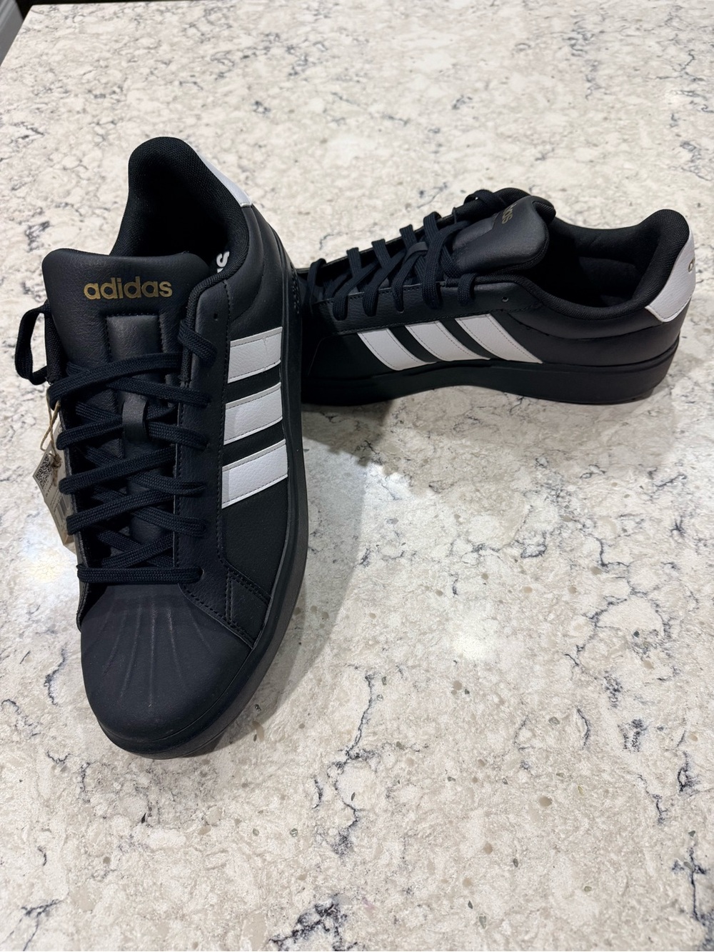 NEW - Size 13M - adidas Streetalk Black And White Sneakers - JP8276